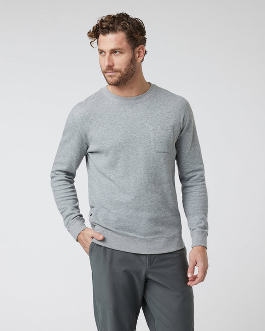 Jeffreys Pullover Heather Grey Pullover Clothing | Vuori for sale - US 4020
