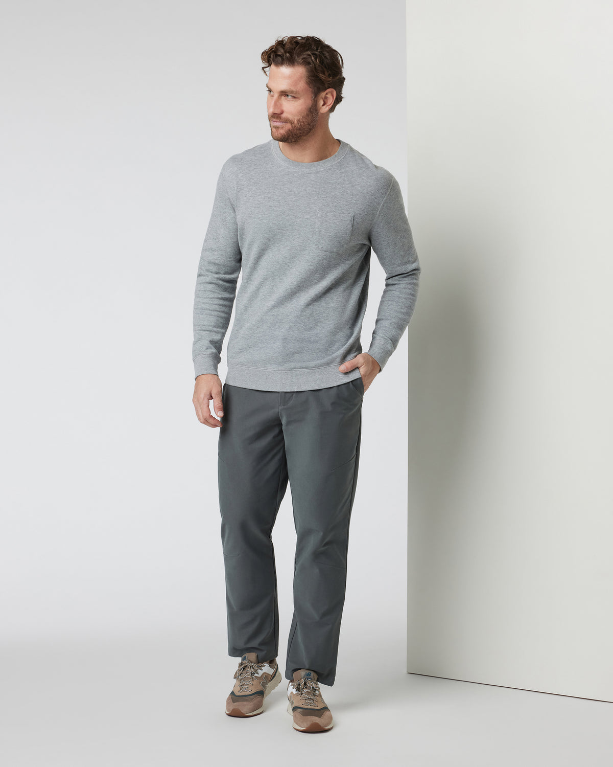 Jeffreys Pullover Heather Grey Pullover Clothing | Vuori for sale - US 4020