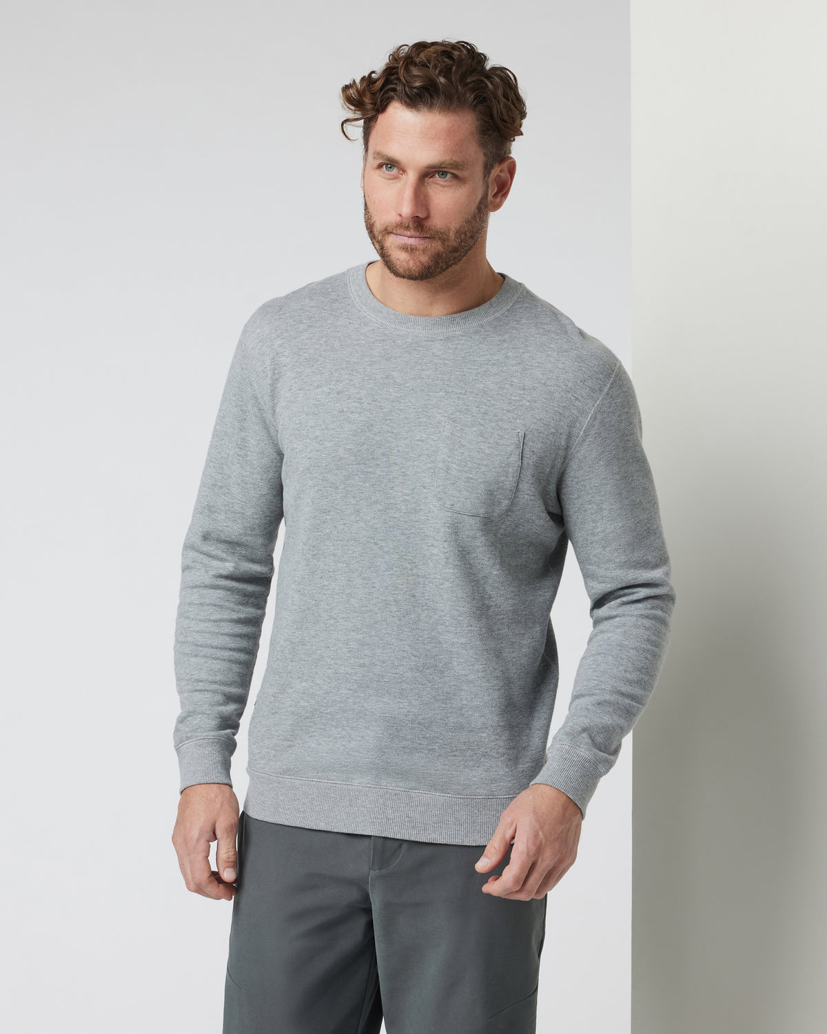 Jeffreys Pullover Heather Grey Pullover Clothing | Vuori for sale - US 4020