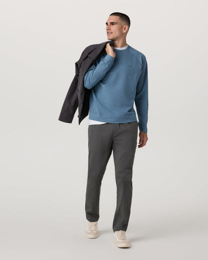 Coronado Crew - Relaxed Fit Pool Blue Heather Crewneck | Vuori online - US 1518