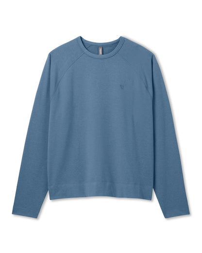 Coronado Crew - Relaxed Fit Pool Blue Heather Crewneck | Vuori online - US 1518