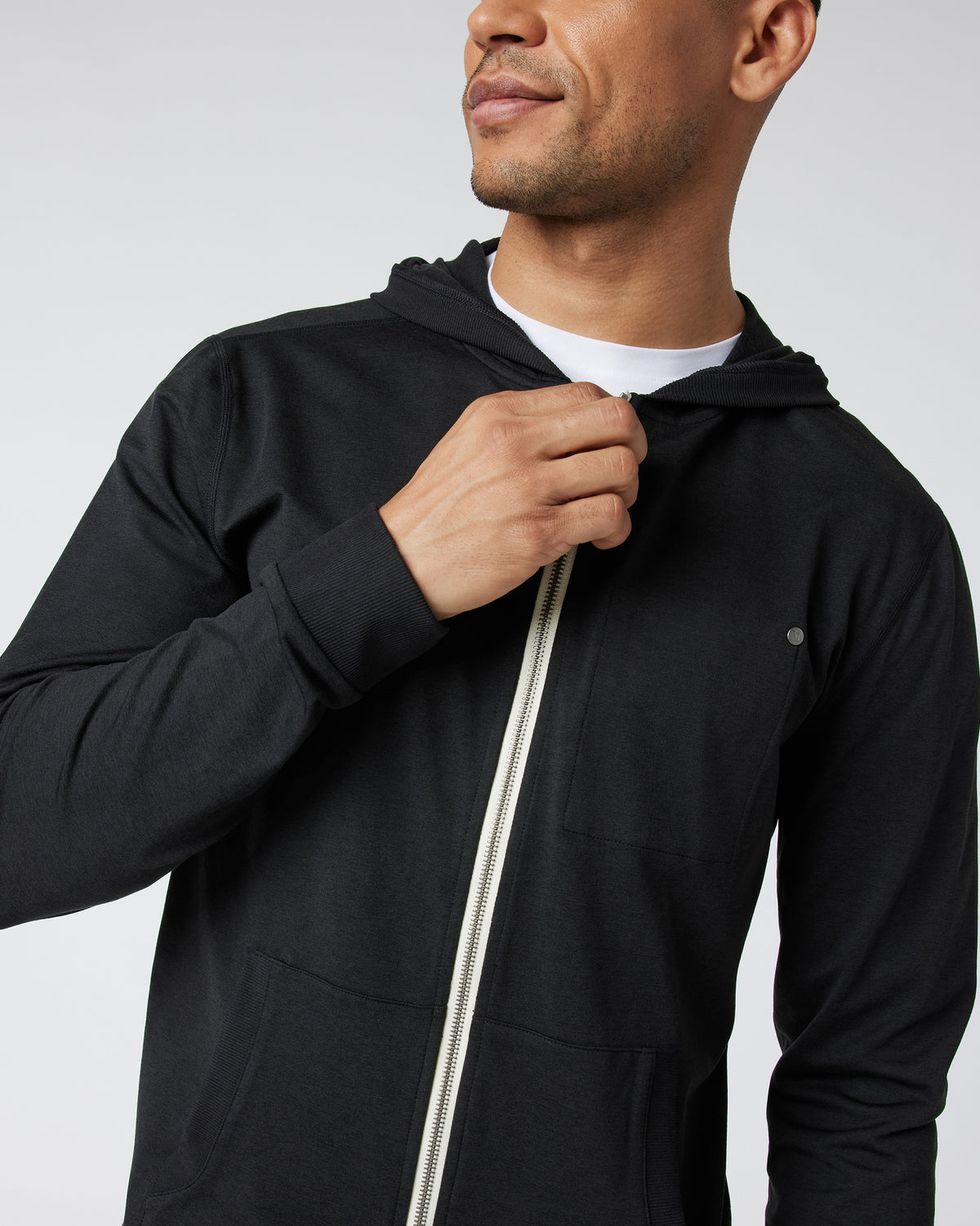 Coronado Hoodie Men's Black Zip Up Hoodie | Vuori outlet - US 2576