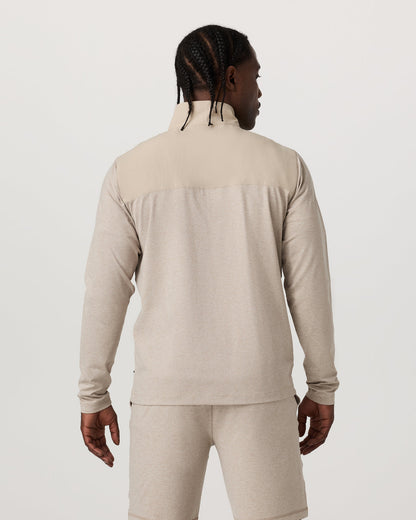 Sunday Element 1/2 Zip Men's Toast Heather Pullover | Vuori shop - US 8898