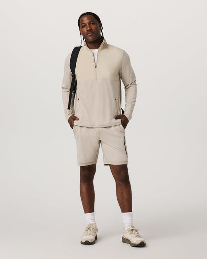 Sunday Element 1/2 Zip Men's Toast Heather Pullover | Vuori shop - US 8898
