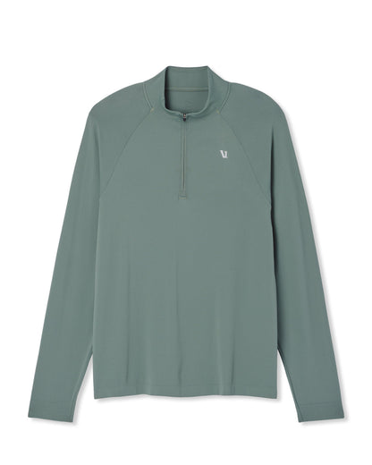 Clearview Seamless Quarter Zip Men's Marsh Long Sleeve | Vuori shop - US 7211