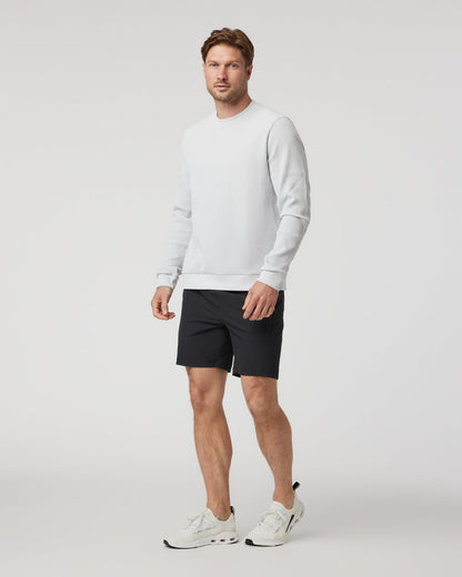 Jamestown Crew Men's Frost Grey Waffle Crewneck | Vuori sale - US 8462