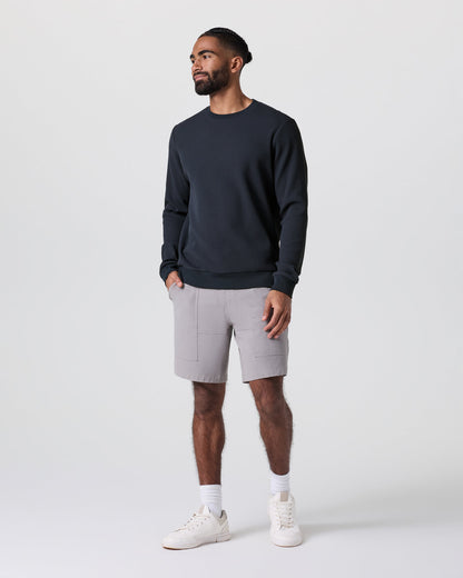 Jamestown Crew Men's Navy Waffle Crewneck | Vuori discount - US 9187