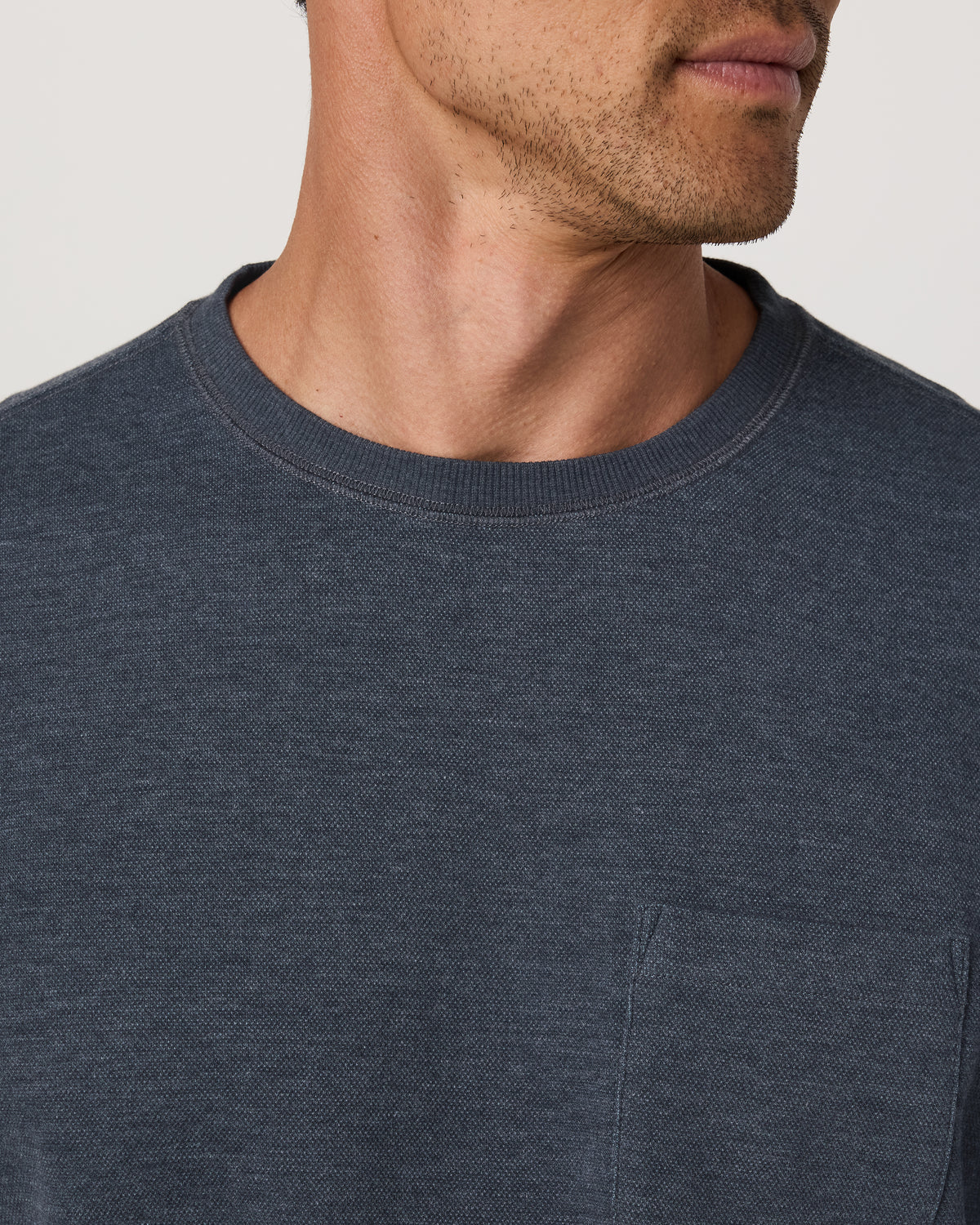Jeffreys Crew 2.0 Men's Navy Heather Pullover Crewneck | Vuori sale - US 3691