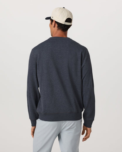 Jeffreys Crew 2.0 Men's Navy Heather Pullover Crewneck | Vuori sale - US 3691