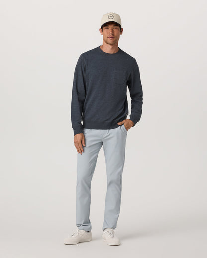 Jeffreys Crew 2.0 Men's Navy Heather Pullover Crewneck | Vuori sale - US 3691