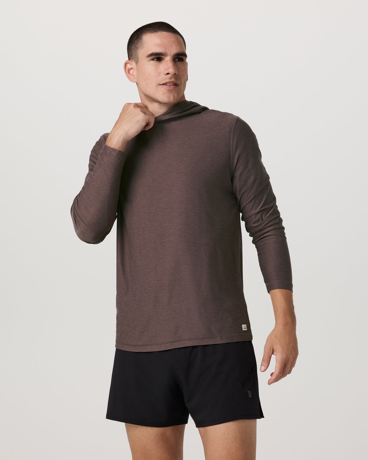 Strato Tech Hoodie Men's Huckleberry Heather Hoodie | Vuori onsale - US 9283