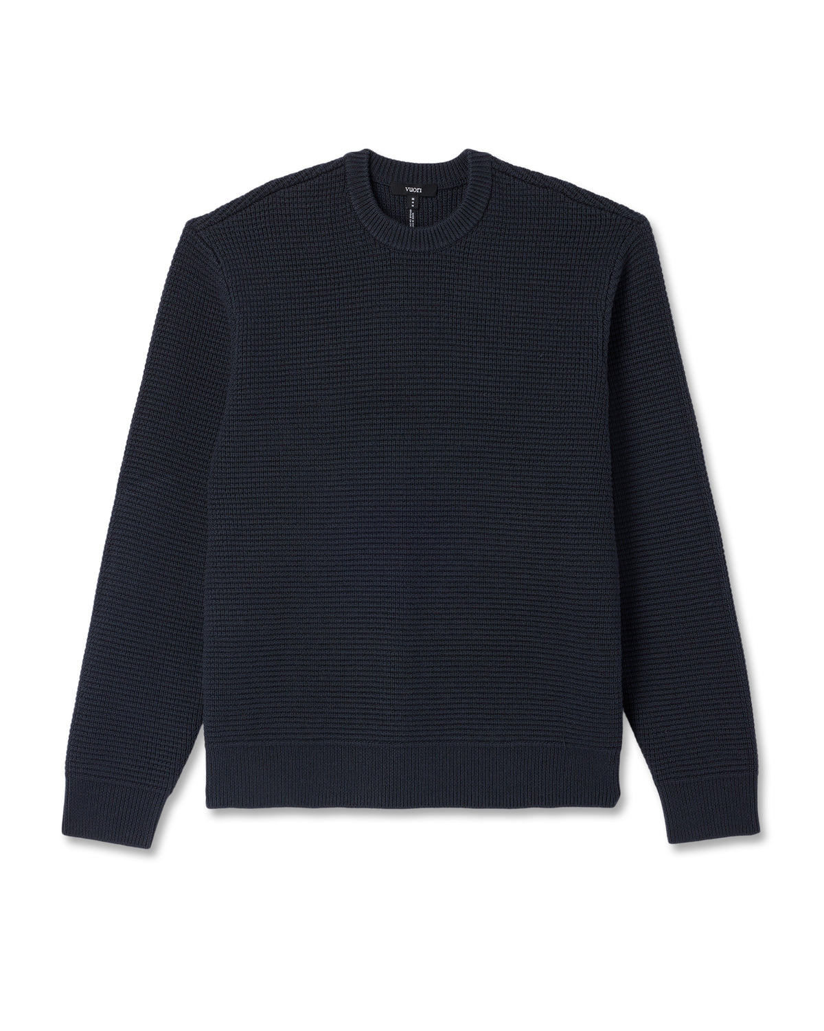 Denver Waffle Crew Sweater Men's Navy Wool Sweater | Vuori for sale - US 7162