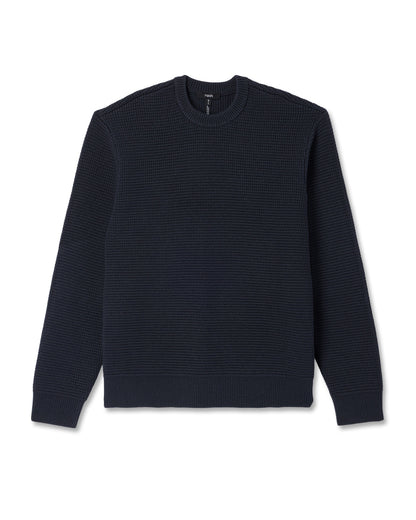 Denver Waffle Crew Sweater Men's Navy Wool Sweater | Vuori for sale - US 7162