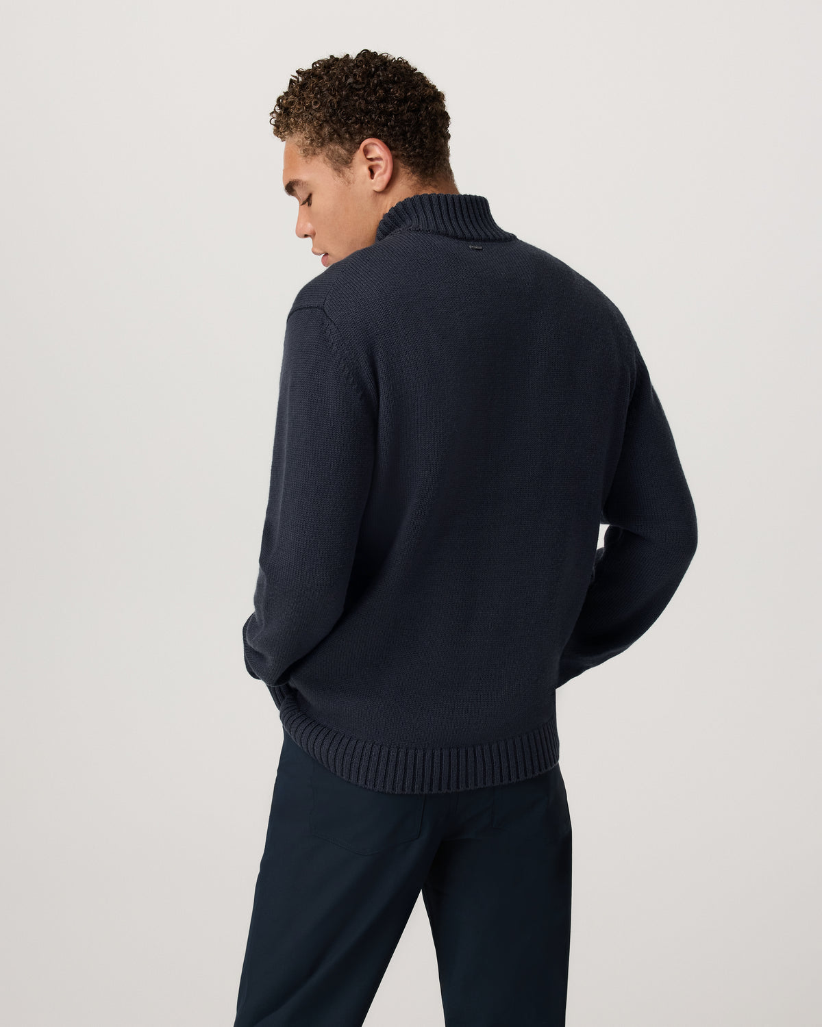 Denver Full Zip Sweater Men's Navy Zip Sweater | Vuori online - US 9944