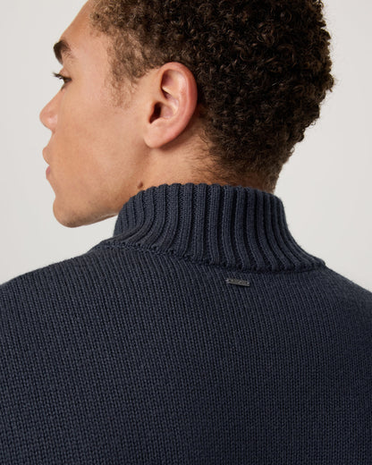 Denver Full Zip Sweater Men's Navy Zip Sweater | Vuori online - US 9944