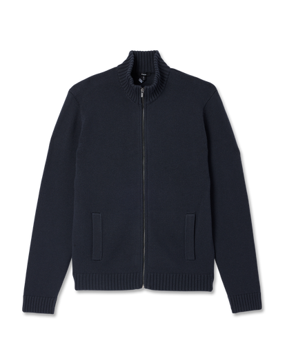 Denver Full Zip Sweater Men's Navy Zip Sweater | Vuori online - US 9944