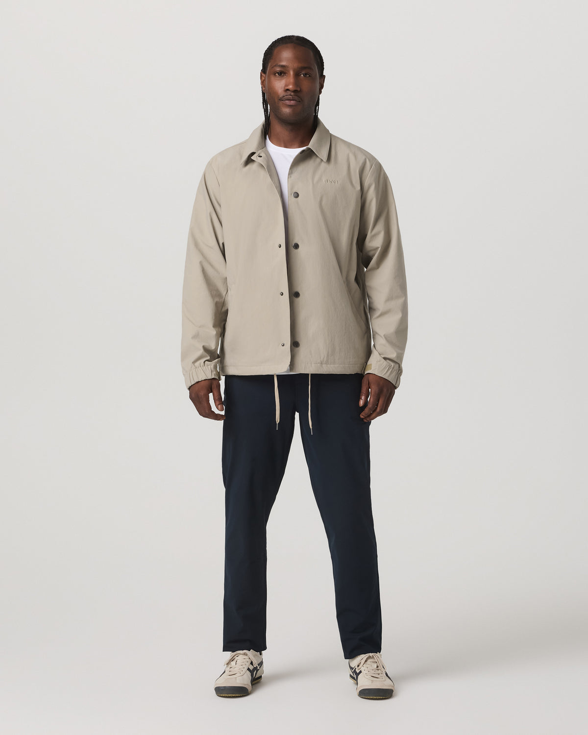 V1 Coach Jacket Men's Truffle Vintage Style Jacket | Vuori discount - US 7353