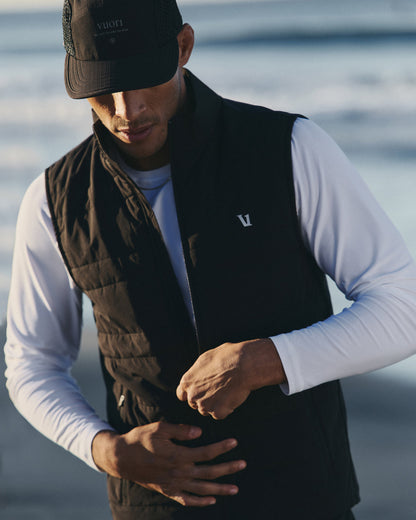 Sunday Insulated Hybrid Vest Men's Black Training Vest | Vuori sale - US 7138