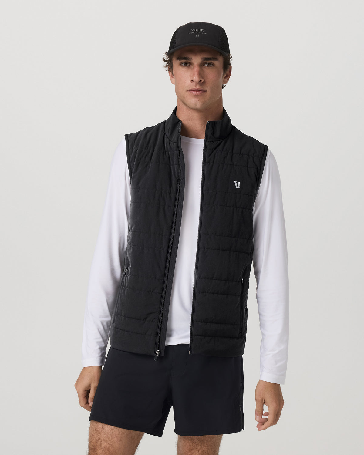 Sunday Insulated Hybrid Vest Men's Black Training Vest | Vuori sale - US 7138