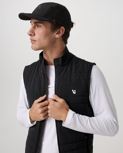 Sunday Insulated Hybrid Vest Men's Black Training Vest | Vuori sale - US 7138