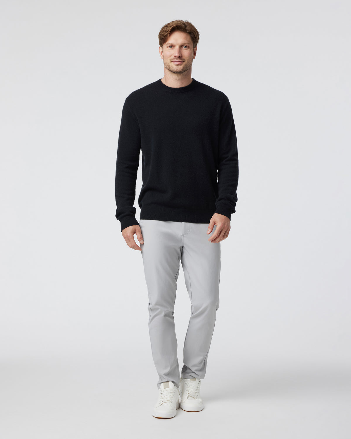 Berik Cashmere Sweater Men's Black Crewneck Sweater | Vuori for sale - US 3981