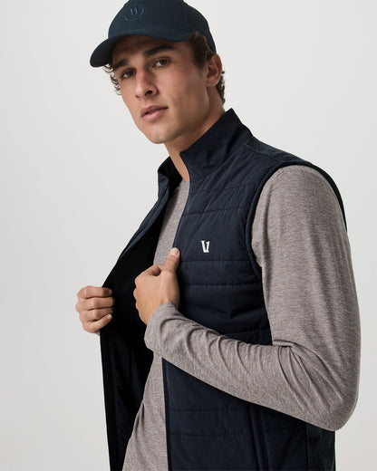 Sunday Insulated Hybrid Vest Ink Heather Training Vest | Vuori outlet - US 3794