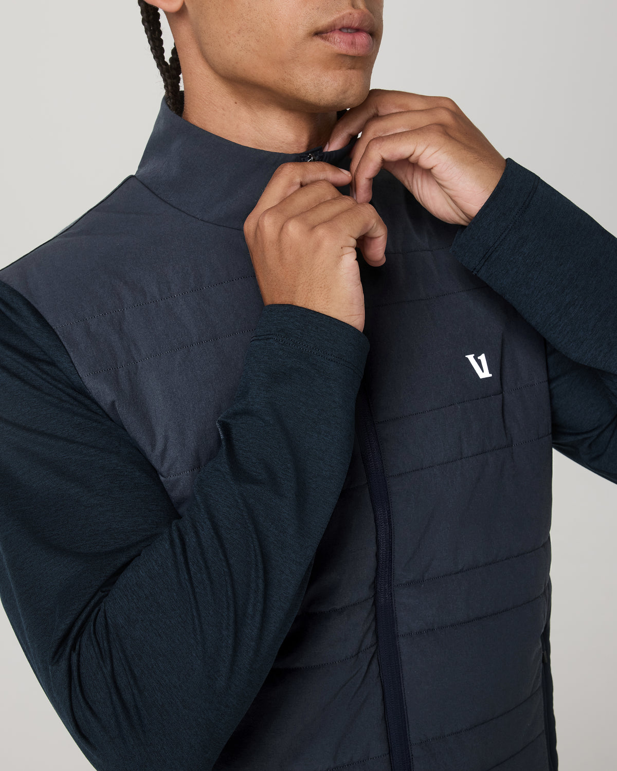 Sunday Insulated Hybrid Jacket Men's Ink Heather Jacket | Vuori sale - US 2953
