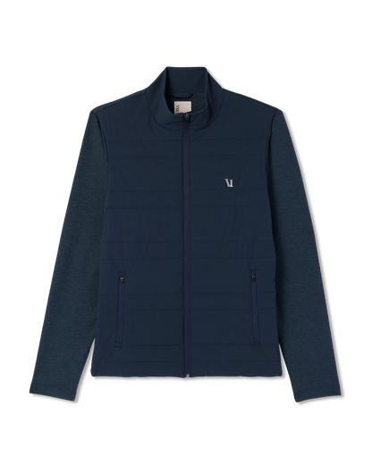 Sunday Insulated Hybrid Jacket Men's Ink Heather Jacket | Vuori sale - US 2953
