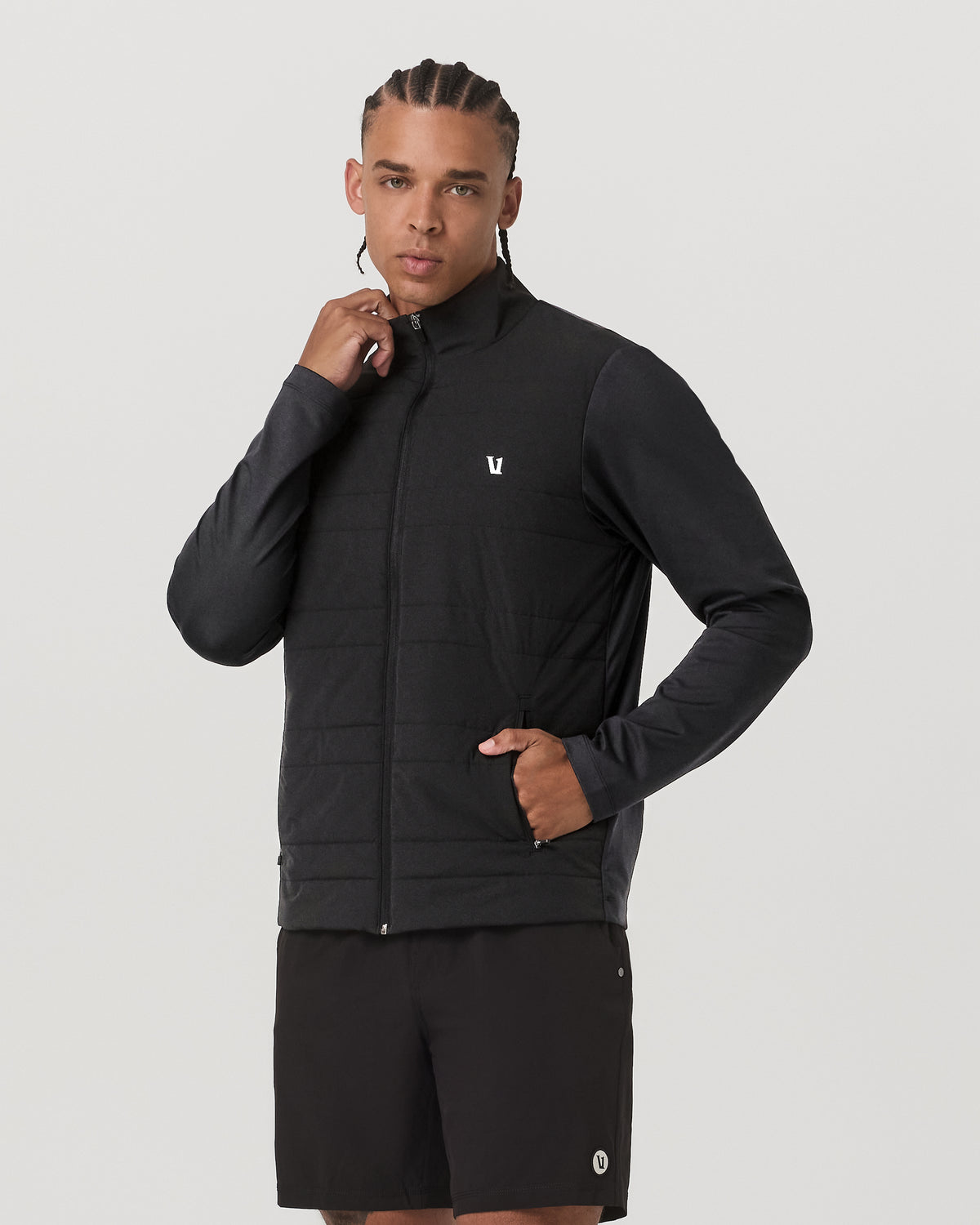 Sunday Insulated Hybrid Jacket Men's Black Training Jacket | Vuori for sale - US 1191