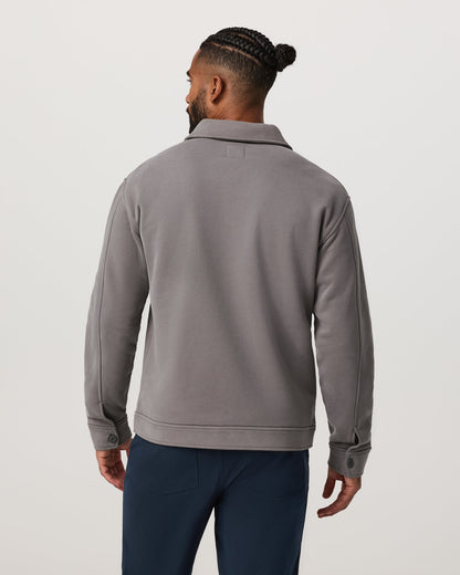 Seaside Shirt Jacket Men's Cavern Grey Lifestyle Jacket | Vuori discount - US 9779