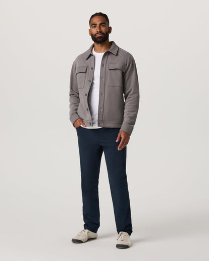 Seaside Shirt Jacket Men's Cavern Grey Lifestyle Jacket | Vuori discount - US 9779