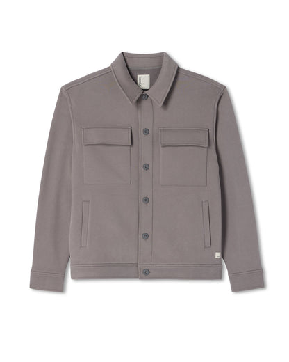 Seaside Shirt Jacket Men's Cavern Grey Lifestyle Jacket | Vuori discount - US 9779