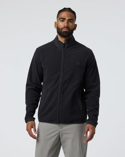 Aspen Full Zip Jacket Black Fleece Jacket | Vuori outlet - US 7578