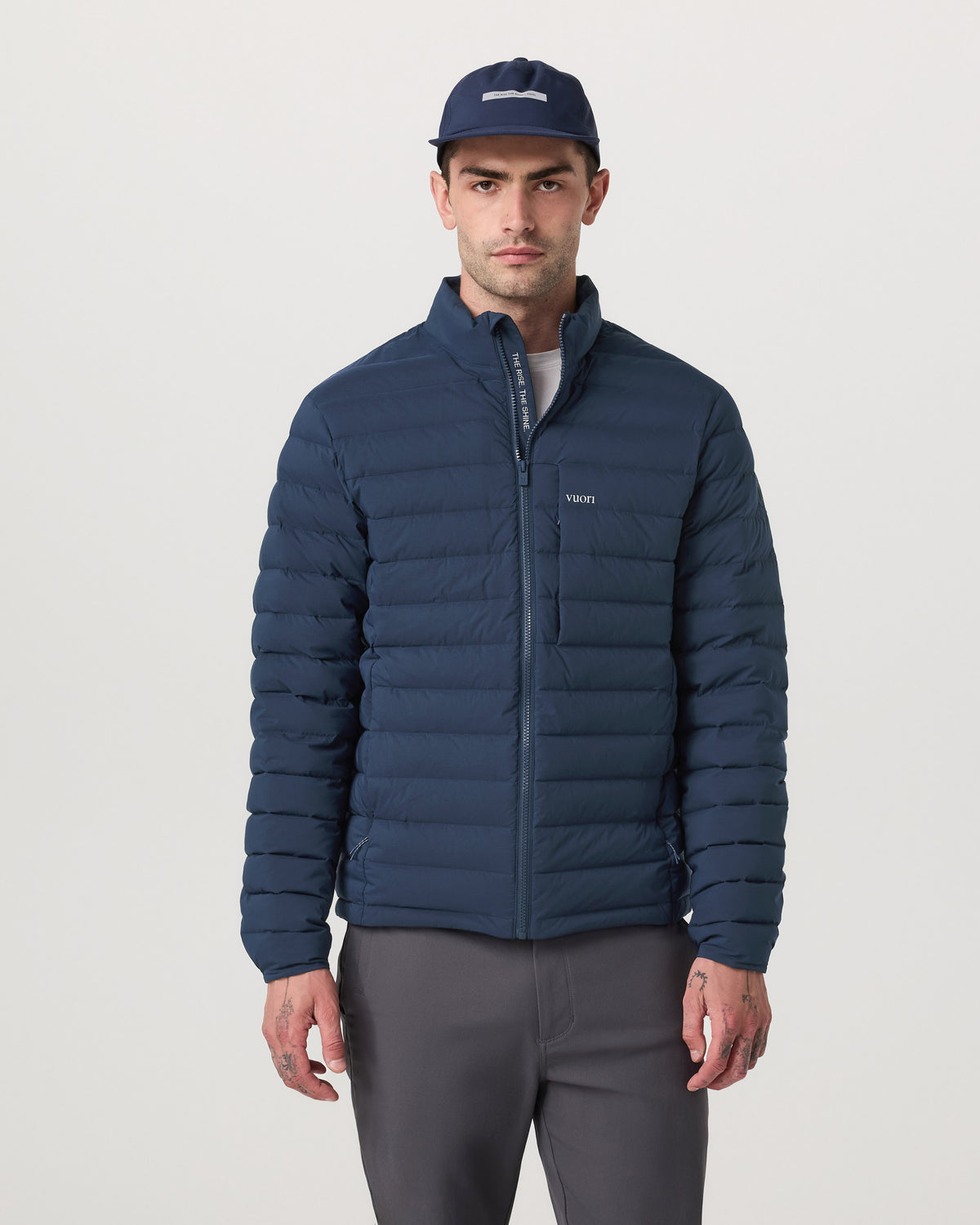 Men's Steadfast Insulated Full Zip Jacket Blue Coast | Vuori shop - US 5980