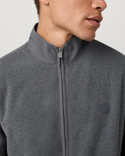 Aspen FZ Jacket Men's Heather Grey Full-Zip Jacket | Vuori onsale - US 3069