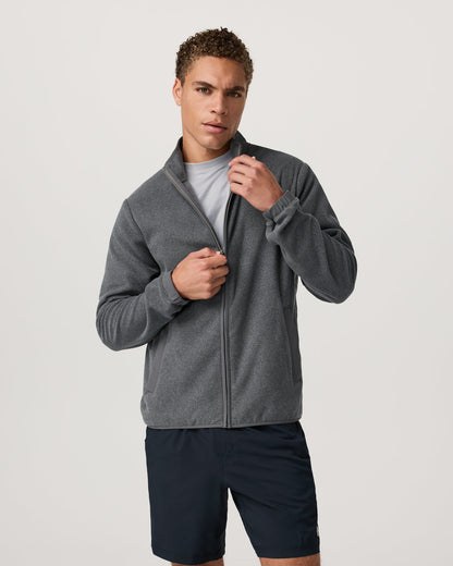 Aspen FZ Jacket Men's Heather Grey Full-Zip Jacket | Vuori onsale - US 3069