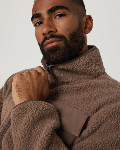 Alpine Fleece Full Zip Men's Elm Mock Neck Jacket | Vuori online - US 6313