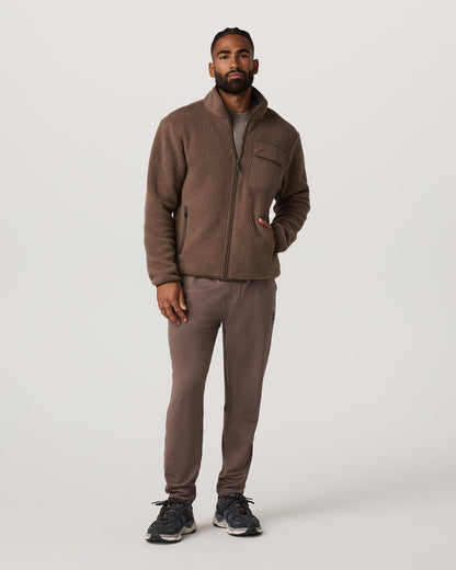 Alpine Fleece Full Zip Men's Elm Mock Neck Jacket | Vuori online - US 6313