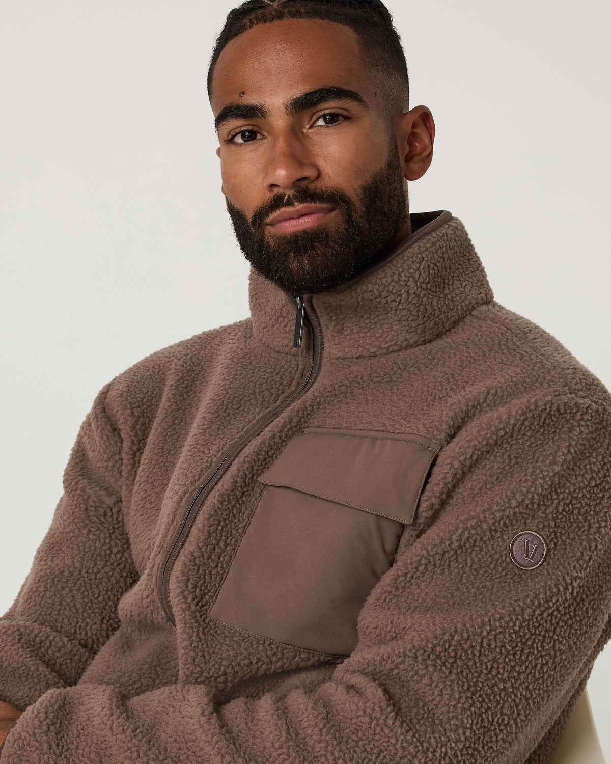 Alpine Fleece Full Zip Men's Elm Mock Neck Jacket | Vuori online - US 6313