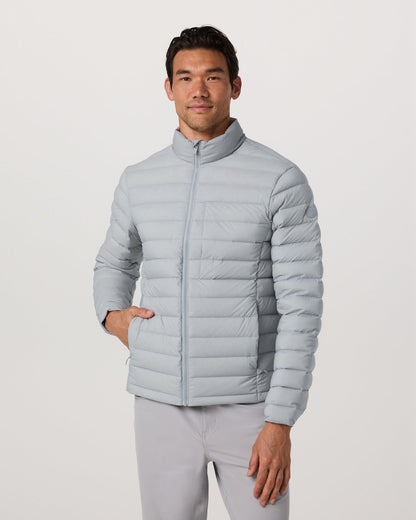 Steadfast Insulated Full Zip Jacket Men's Sea Fog Jacket | Vuori shop - US 2494