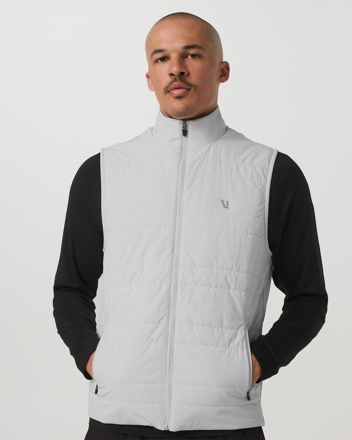 Sunday Insulated Hybrid Vest Frost Grey Training Vest | Vuori sale - US 8897