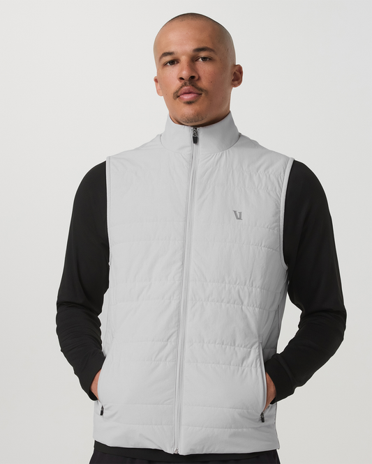 Sunday Insulated Hybrid Vest Frost Grey Training Vest | Vuori sale - US 8897