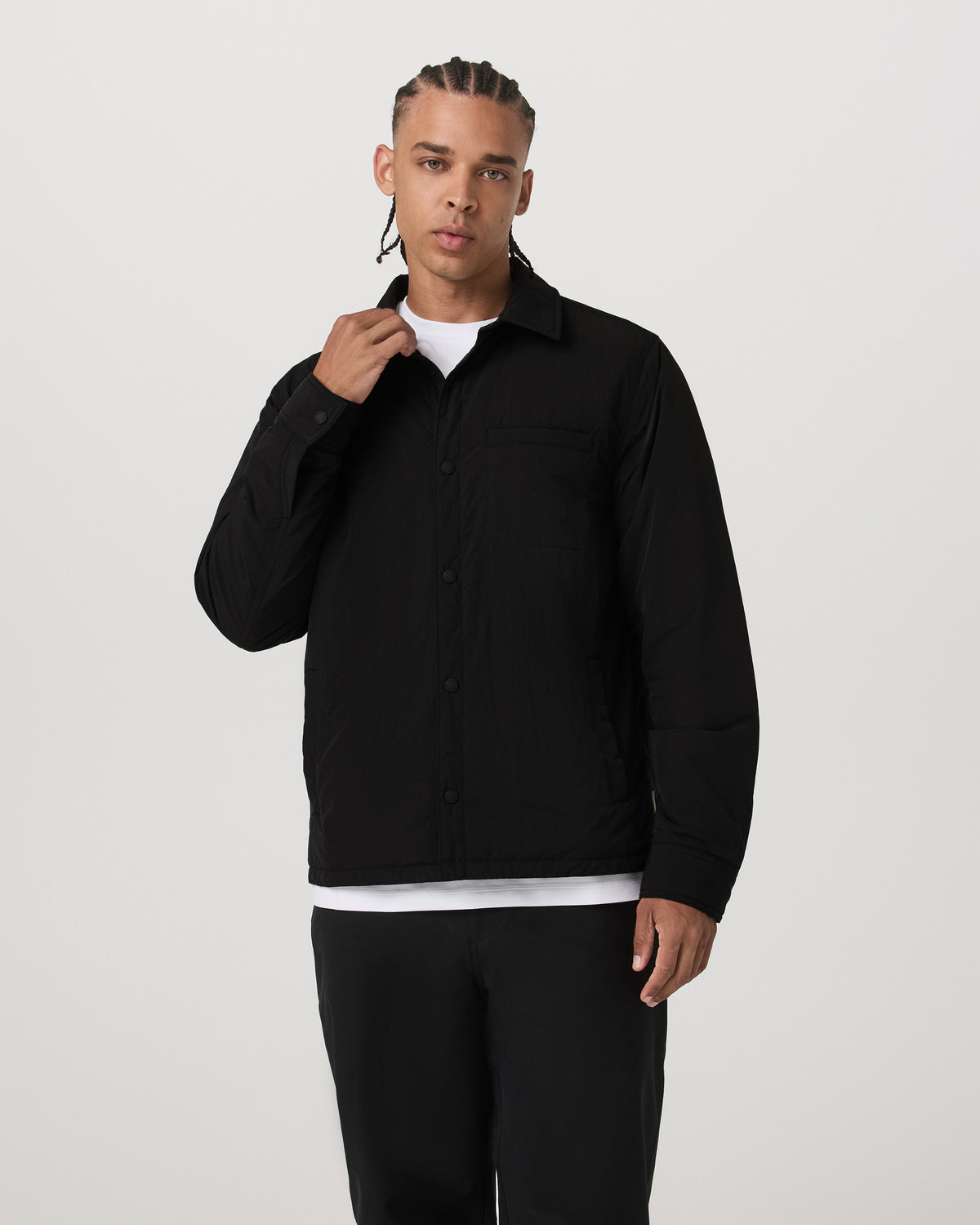 Nomad Insulated Shirt Jacket Men's Black Jacket | Vuori for sale - US 3205