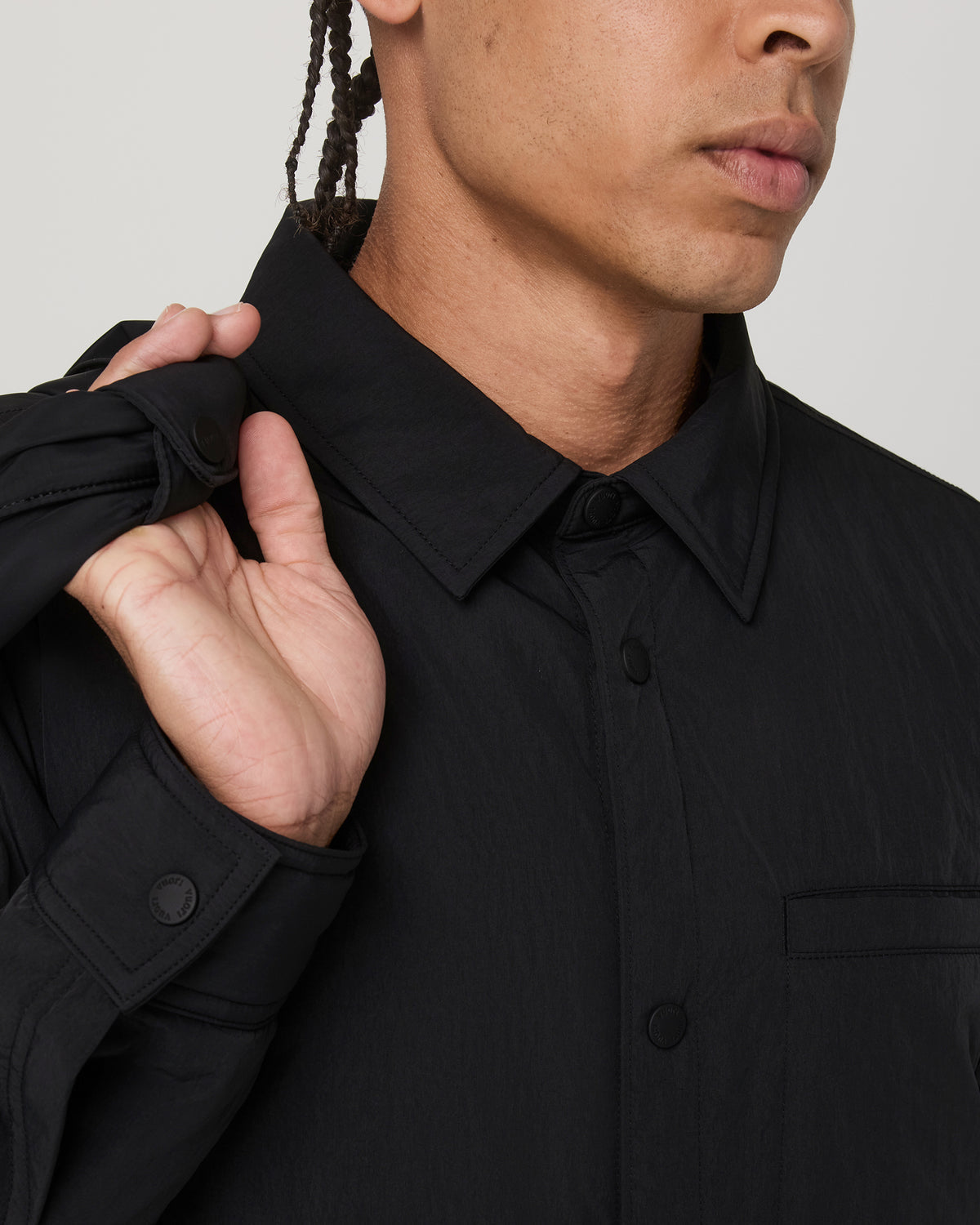 Nomad Insulated Shirt Jacket Men's Black Jacket | Vuori for sale - US 3205