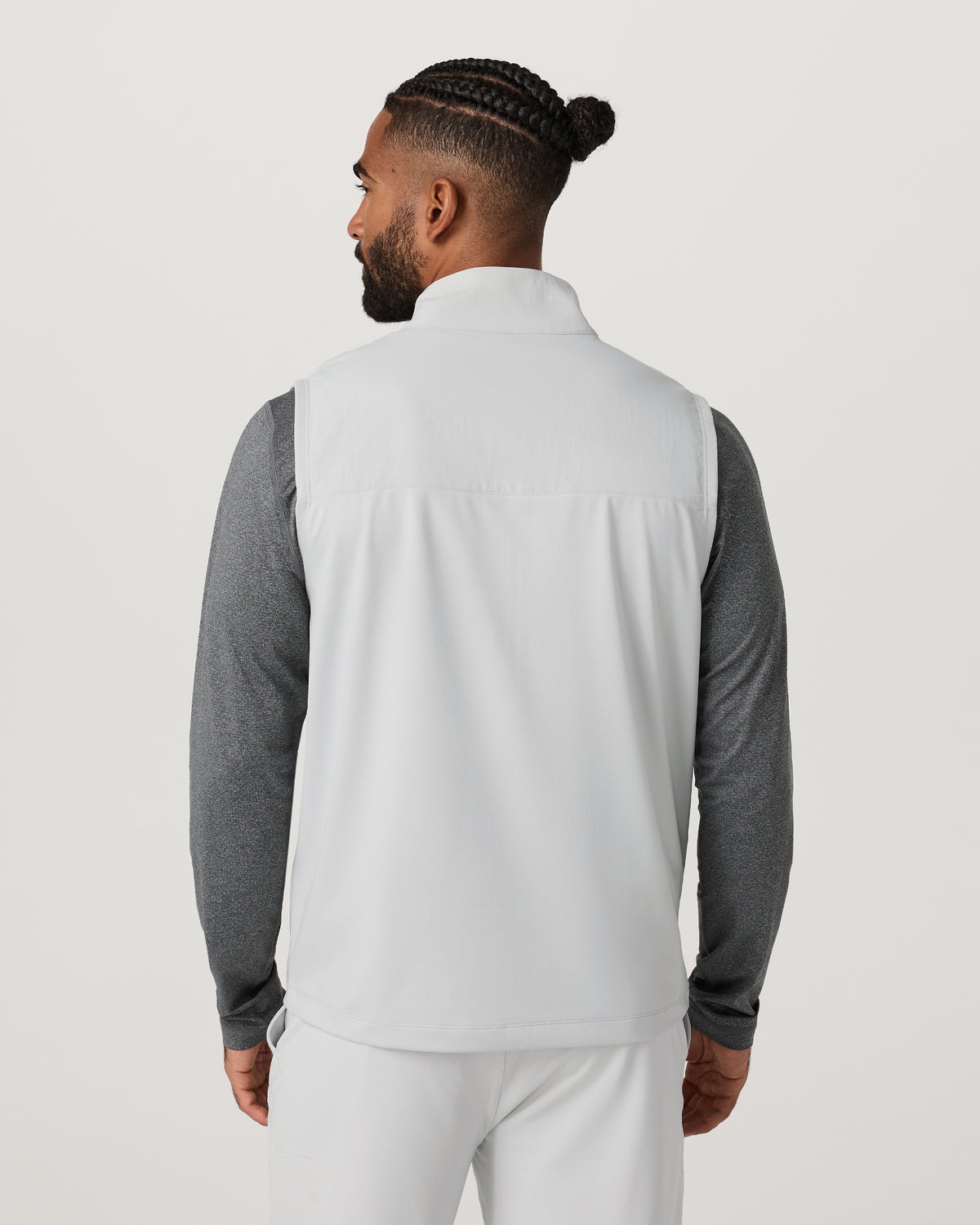 Sunday Element Vest Men's Frost Grey Full Zip Vest | Vuori online - US 7253