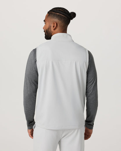Sunday Element Vest Men's Frost Grey Full Zip Vest | Vuori online - US 7253