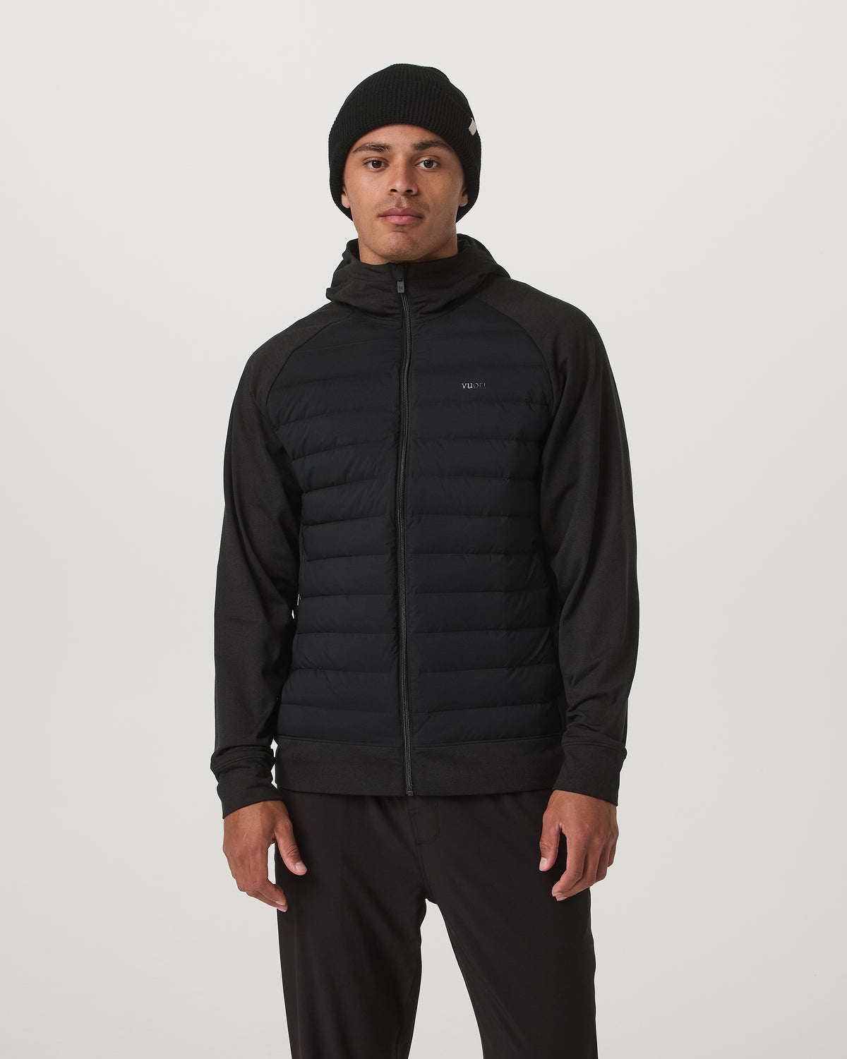 Steadfast Insulated Hybrid Men's Black Down Jacket | Vuori shop - US 8107