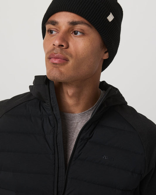 Steadfast Insulated Hybrid Men's Black Down Jacket | Vuori shop - US 8107