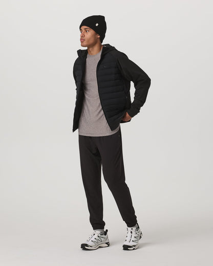 Steadfast Insulated Hybrid Men's Black Down Jacket | Vuori shop - US 8107