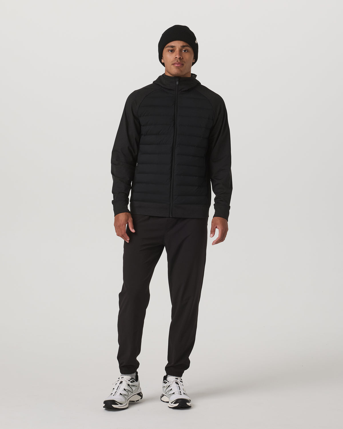 Steadfast Insulated Hybrid Men's Black Down Jacket | Vuori shop - US 8107